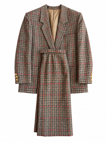 Tailleur vintage Burberry lana pied de puole tg M/L