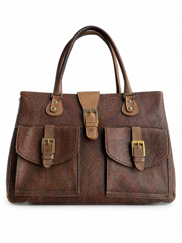 Borsa vintage Etro in pelle a mano