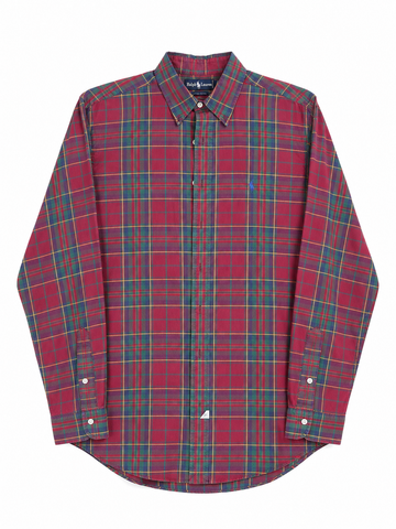 Camicia vintage Ralph Lauren tartan tg XL