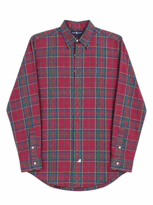 Camicia vintage Ralph Lauren tartan tg XL