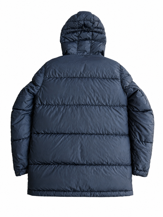 Giacca vintage Stone Island garment crinkle reps long parka tg M