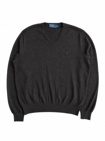 Maglia vintage Ralph Lauren lana merino marrone tg XL