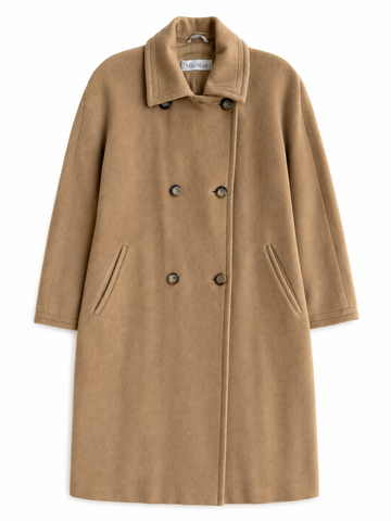 Cappotto vintage Max Mara cammello lana tg 42