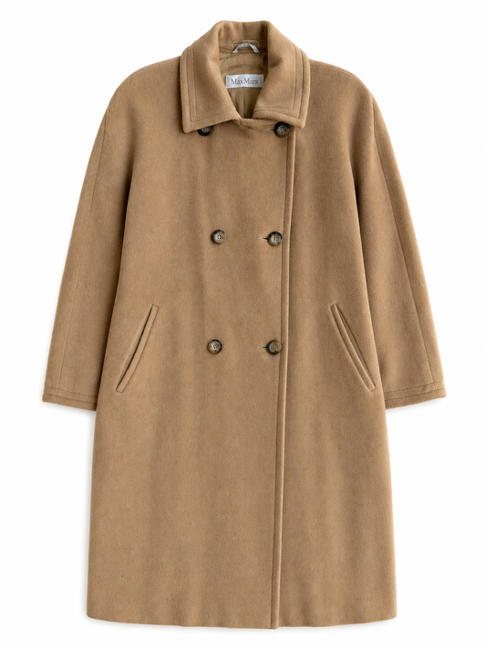 Cappotto vintage Max Mara cammello lana tg 42