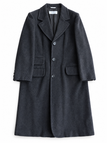 Cappotto vintage Max Mara cashmere grigio scuro tg 44