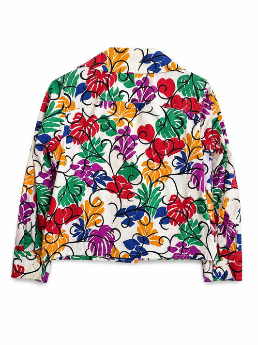 Blazer corta vintage Yves Saint Laurent fantasia tg