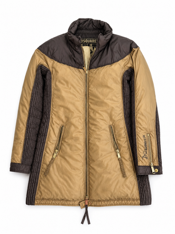 Piumino vintage Dsquared2 marrone/senape tg 42