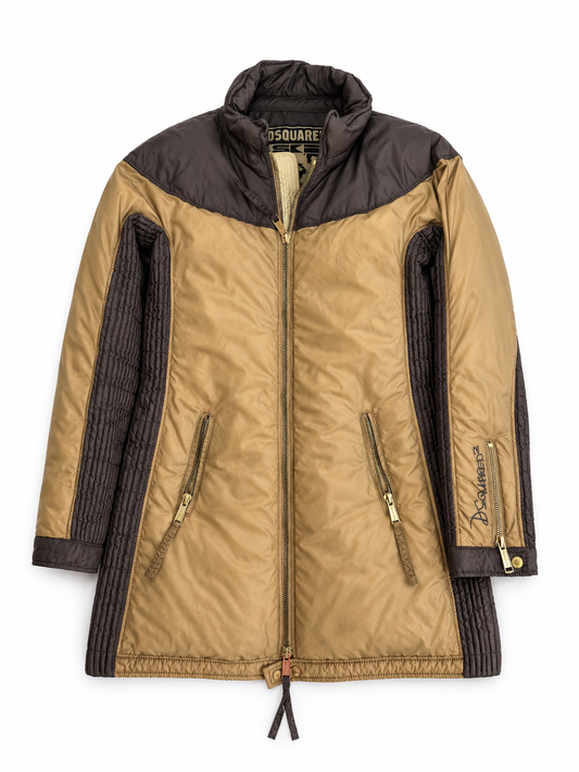 Piumino vintage Dsquared2 marrone/senape tg 42