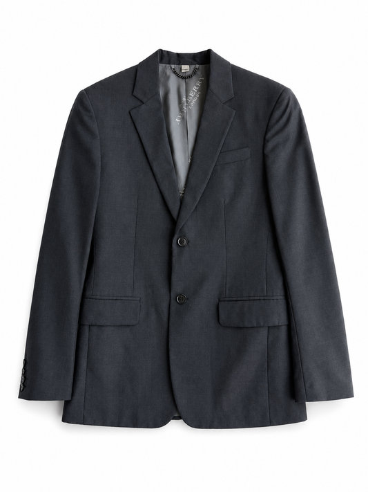 Blazer vintage Burberry lana grigio tg 46
