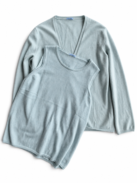 Twin set vintage Malo 100% cashmere tg 48