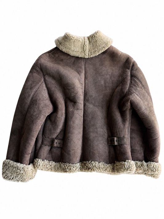 Giacca in Shearling vintage marrone tg M