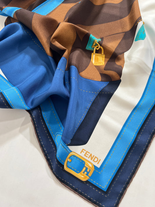 Foulard vintage Fendi in seta