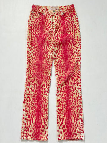 Jeans vintage Cavalli leopardo tg XS/S