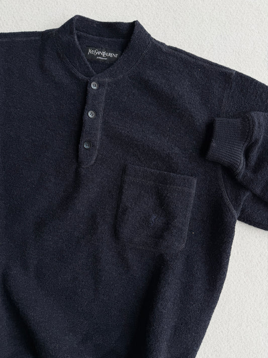 Maglia vintage Yves Saint Laurent blu tg M