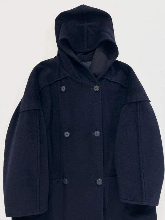 Cappotto vintage Max Mara blu cashmere tg 44