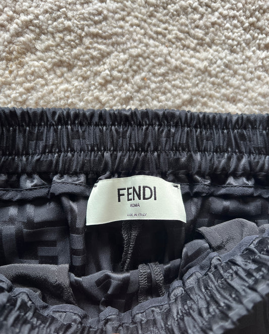 Shorts vintage Fendi monogram seta tg 38