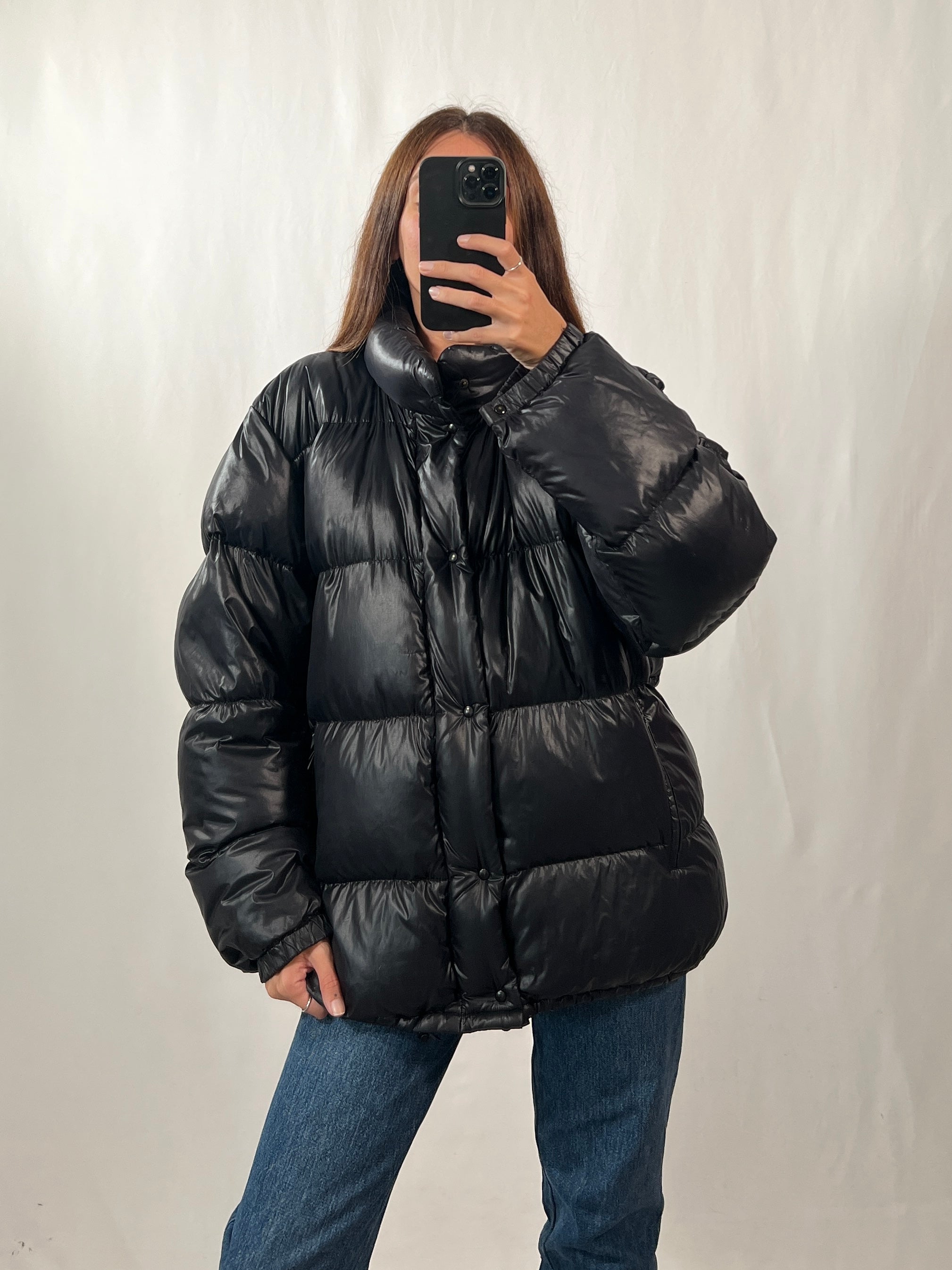 Giacca vintage Moncler antracite tg L