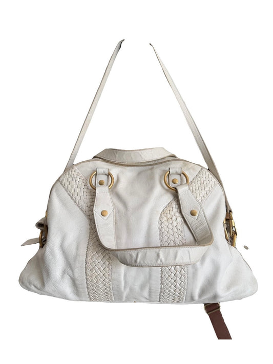 Borsa vintage Yves Saint Laurent in pelle bianco