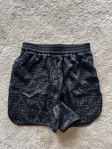 Shorts vintage Fendi monogram seta tg 38