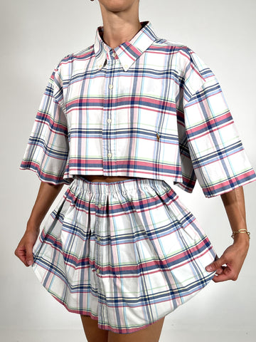 Coordinato vintage Ralph Lauren tartan tg U