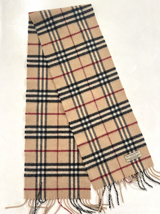 Sciarpa vintage Burberry L. merino / cashmere