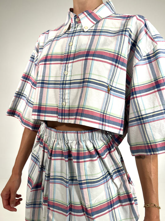 Coordinato vintage Ralph Lauren tartan tg U