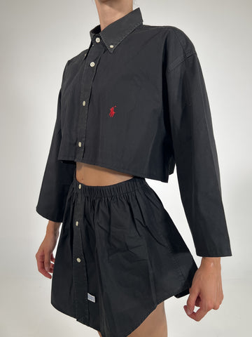 Coordinato vintage Ralph Lauren nero tg U