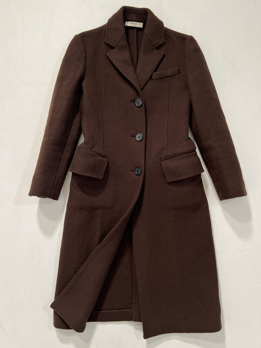 Cappotto vintage Prada marrone lana tg S