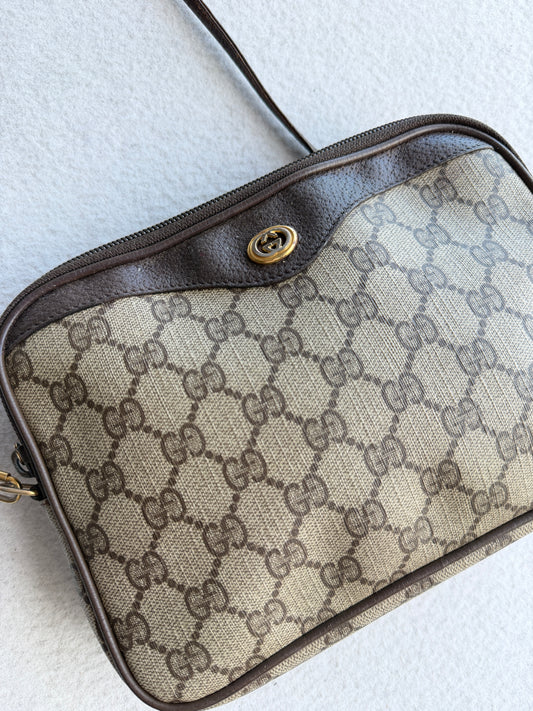 Borsa vintage Gucci monogram con tracolla