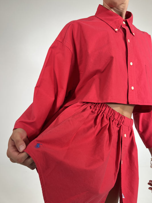 Coordinato vintage Ralph Lauren rosso tg U