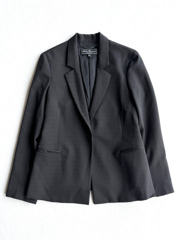 Blazer vintage S. Ferragamo nero tg 40