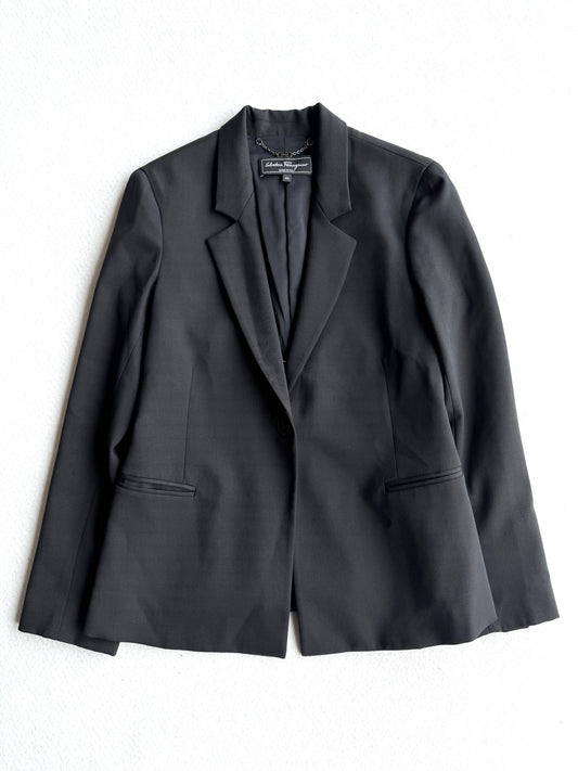 Blazer vintage S. Ferragamo nero tg 40