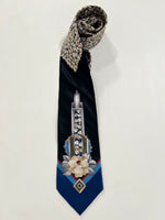 Carica l&#39;immagine nel visualizzatore di Gallery, Cravatta vintage Leonard Paris seta
