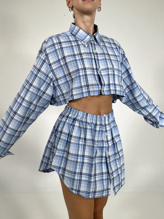 Coordinato vintage Burberry tartan tg U