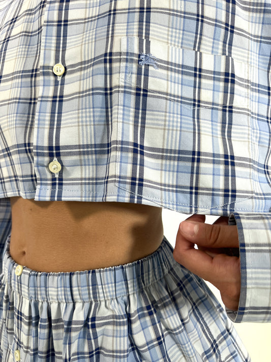 Coordinato vintage Burberry tartan tg U