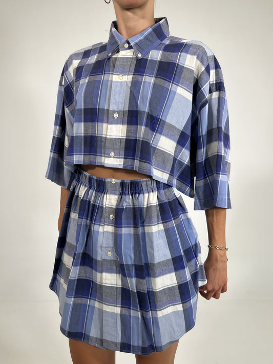 Coordinato vintage Ralph Lauren tartan tg U