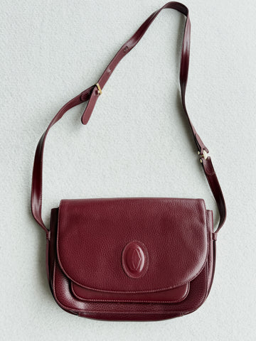 Borsa vintage Cartier pelle tracolla