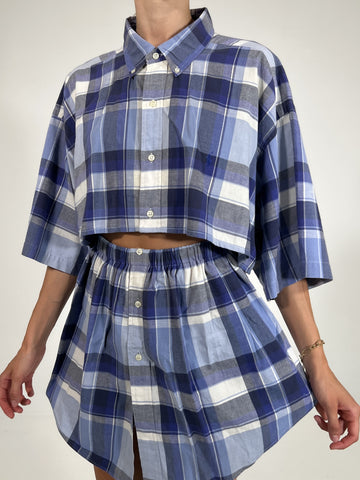 Coordinato vintage Ralph Lauren tartan tg U