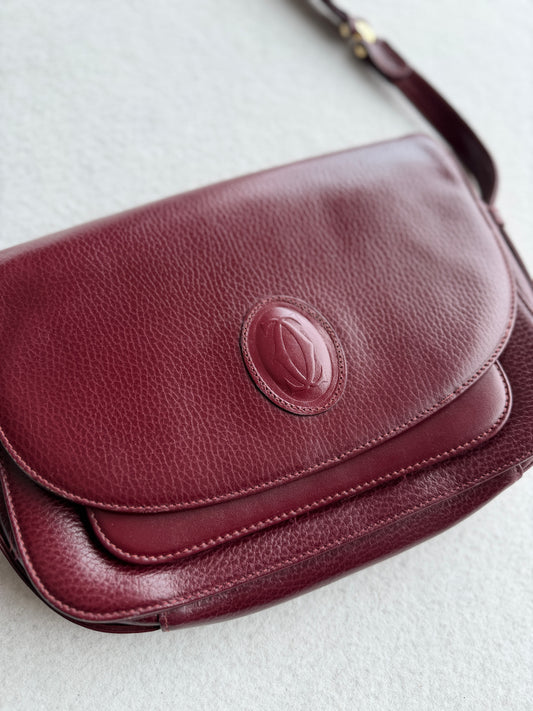 Borsa vintage Cartier pelle tracolla