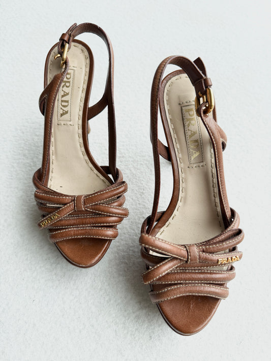 Scarpe vintage Prada con tacco tg 35