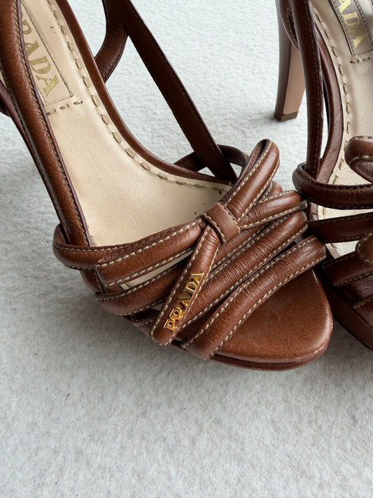 Scarpe vintage Prada con tacco tg 35