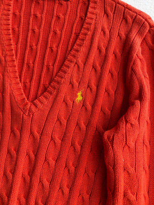 Maglia vintage Ralph Lauren cotone a treccia tg L