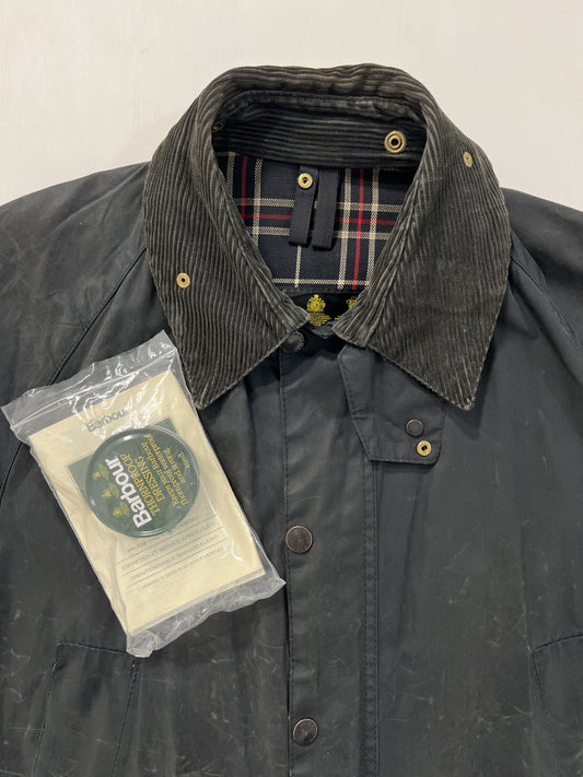 Giacca vintage Barbour Bedale blu tg M