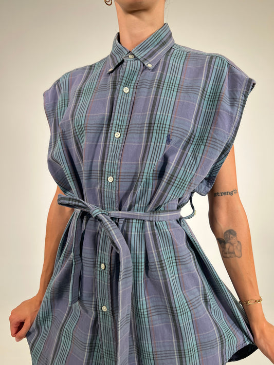 Vestito vintage Ralph Lauren reworked viola tg U