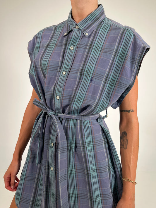 Vestito vintage Ralph Lauren reworked viola tg U