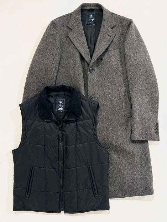 Cappotto vintage Fay lana con gilet tg M