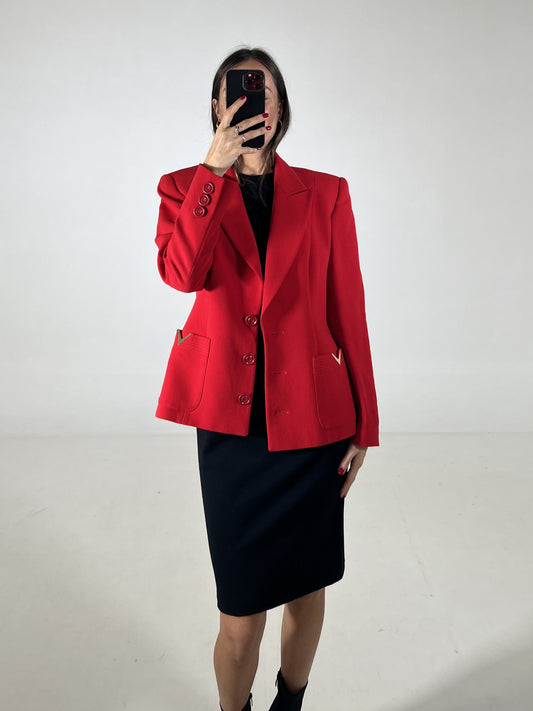 Blazer vintage Valentino rosso tg M