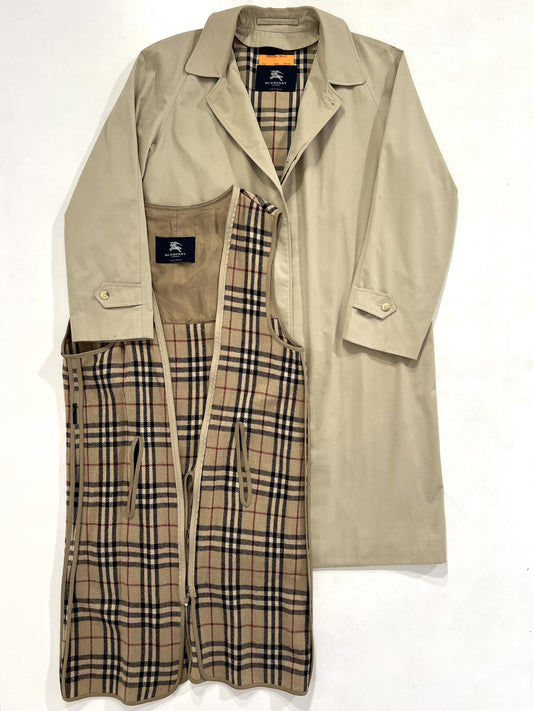 Trench vintage Burberry biscotto con interno tg XL