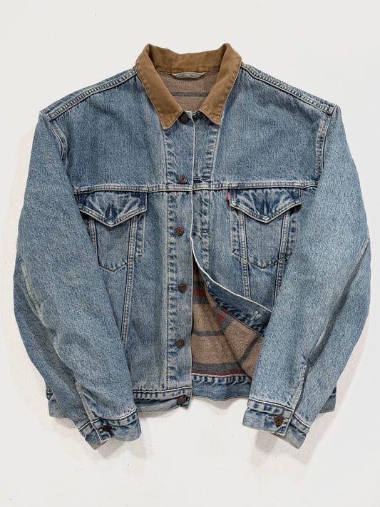 Giacca vintage Levi's denim interno lana tg XL