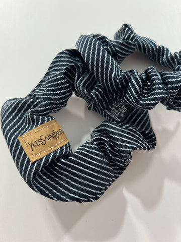 Coppia di Scrunchies vintage YSL rework